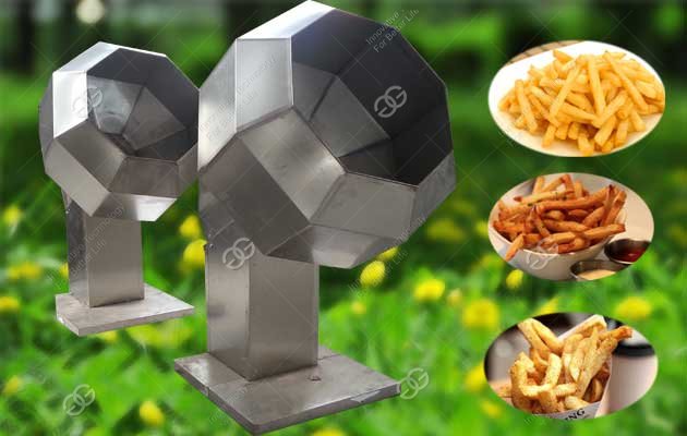 Octagonal Type French Fries Flovoring Machine|Seasoning Mixing Machine