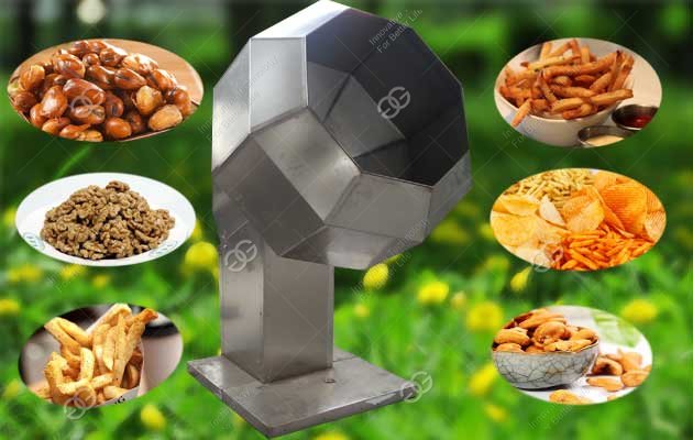 Octagonal Shape Snack Seasoning Machine|Food Flavoring Machine