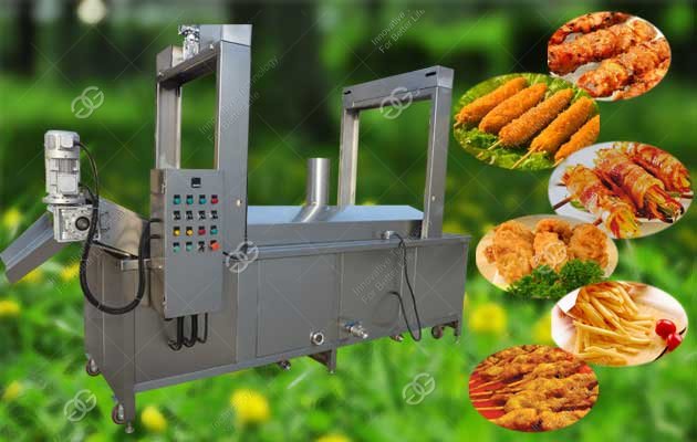 Automatic Continuous Snack Deep Frying Machine Factory Price