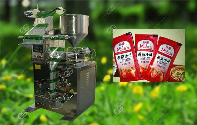 Three Sides Automatic Tomato Sauce Packaging Machine 