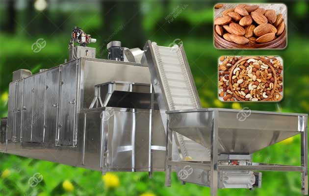 New Designed Belt Type Almond Roasting Machine