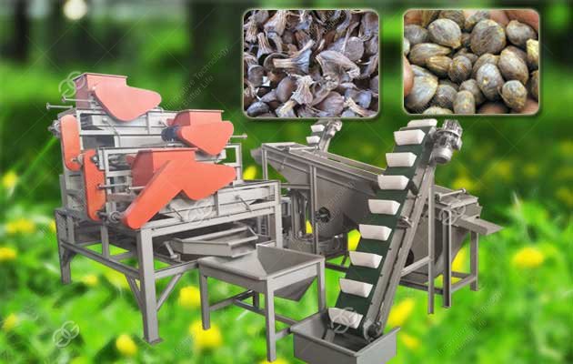 Palm Nut Shelling Processing Line With Three Stage