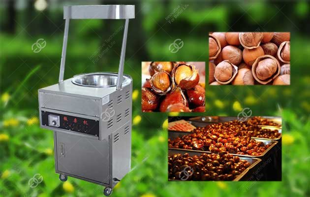 China chestnut frying machine