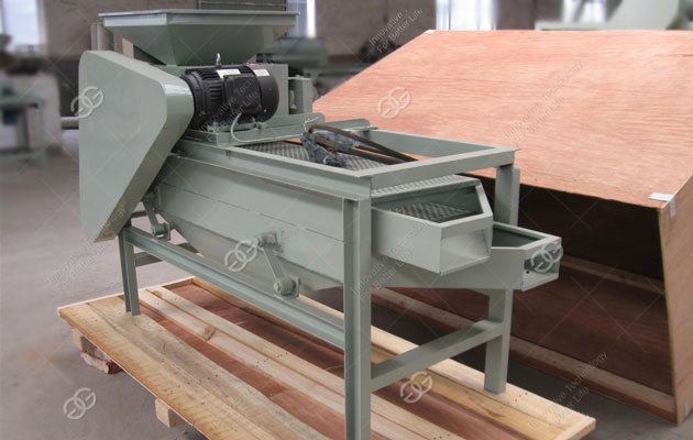 Small Almond Shell Cracking Machine Sold To Italy